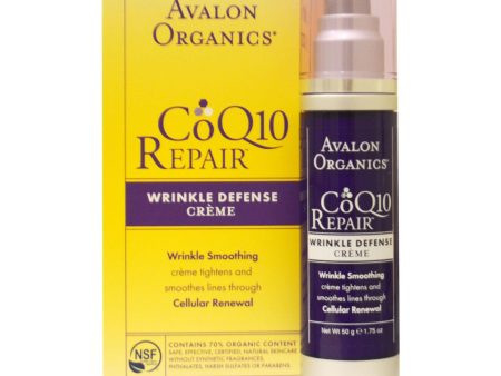 Avalon Organics CoQ10 Repair Wrinkle Defence Cream 50 grams For Discount