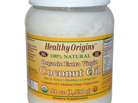 Healthy Origins, Organic, Extra Virgin, Coconut Oil, 1.530 Kg on Sale