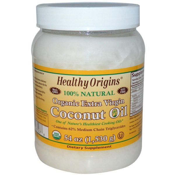 Healthy Origins, Organic, Extra Virgin, Coconut Oil, 1.530 Kg on Sale