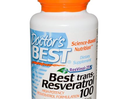 Doctor s Best Trans Resveratrol 100 100mg 60 Veggie Caps Cheap