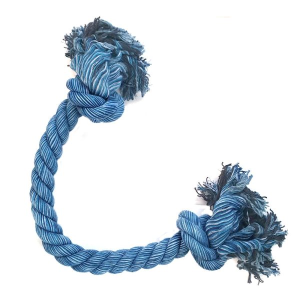 Nuts for Knots King Size Dog Tug Rope Toy Blue 2 Sizes on Sale