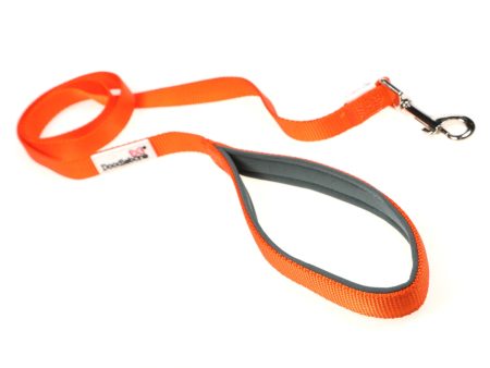 Doodlebone Originals Dog Lead 1.2m Tangerine 3 Sizes on Sale