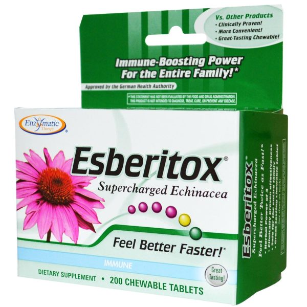 Enzymatic Therapy Esberitox Supercharged Echinacea 200 Chewable Tablets Online Hot Sale