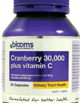 Blooms Health Products, Cranberry 30,000 + Vitamin C, 30 Capsules Online