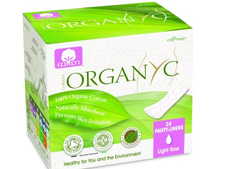 Corman, Organyc, Panty Liners, 100% Organic Cotton, Light Flow, Thin, 24 Pack Online now