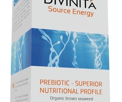 Divinita  Source Energy, Prebiotic, Organic Brown Seaweed, 60 Capsules For Sale