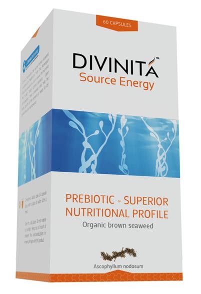 Divinita  Source Energy, Prebiotic, Organic Brown Seaweed, 60 Capsules For Sale