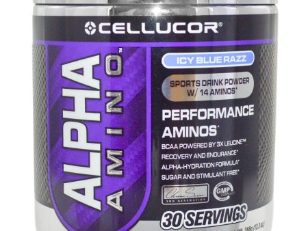 Cellucor, Alpha Amino Sports Drink Powder, Icy Blue Razz, 366 g Fashion