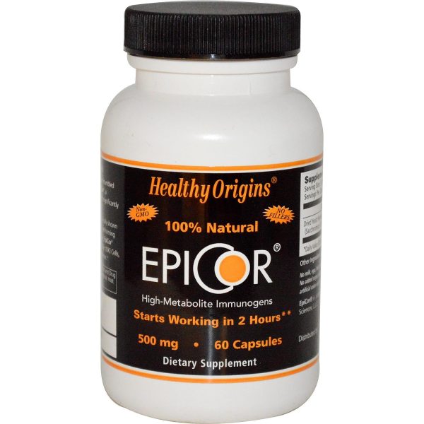 Healthy Origins, EpiCor, 500 mg, 60 Capsules - Dietary Supplement Hot on Sale