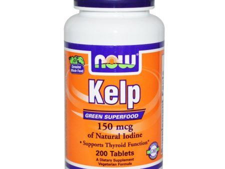 Now Foods Kelp 150 mcg 200 Tablets - Dietary Supplement Online now