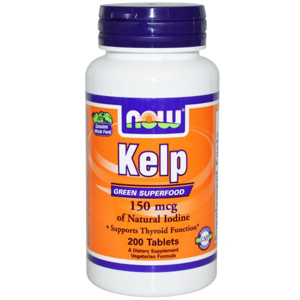 Now Foods Kelp 150 mcg 200 Tablets - Dietary Supplement Online now