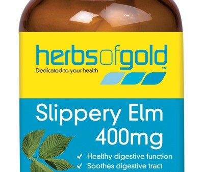 Herbs of Gold, Slippery Elm, 400 mg, 60 Vcaps Hot on Sale