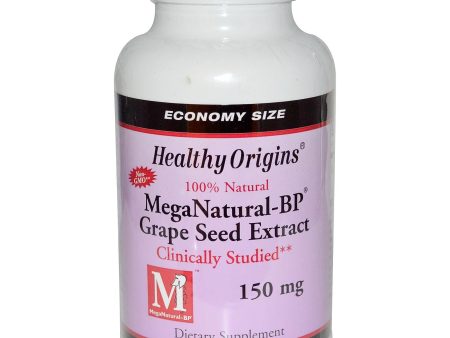 Healthy Origins, Mega- Natural BP, Grape Seed Extract 150mg, 150 Caps Supply