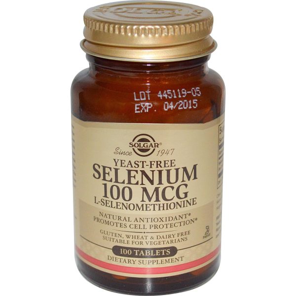 Solgar Selenium Yeast Free 100 mcg 100 Tablets - Dietary Supplement Discount