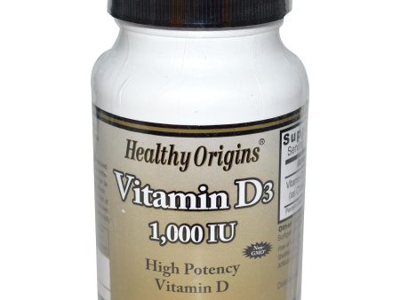 Healthy Origins, Vitamin D3, 1000 IU, 180 Softgels For Sale