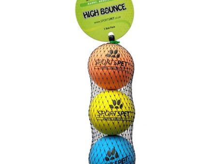 SPORTSPET High Bounce Balls Pack of 3 Cheap