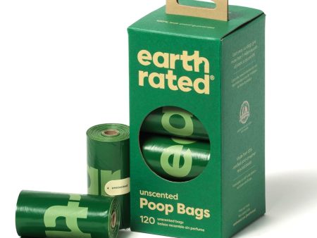 Earth Rated 120 Poo Bags on 8 Refill Rolls Unscented Fashion