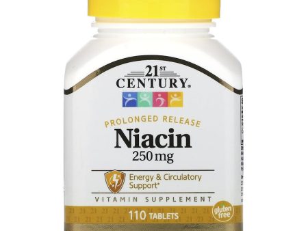 21st Century Healthcare Niacin Prolonged Release 250mg 110 Tablets For Cheap