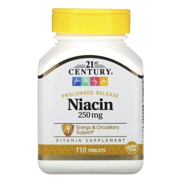 21st Century Healthcare Niacin Prolonged Release 250mg 110 Tablets For Cheap