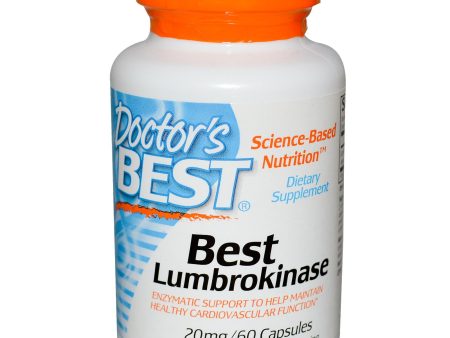 Doctor s Best, Best Lumbrokinase, 20mg, 60 Capsules Sale