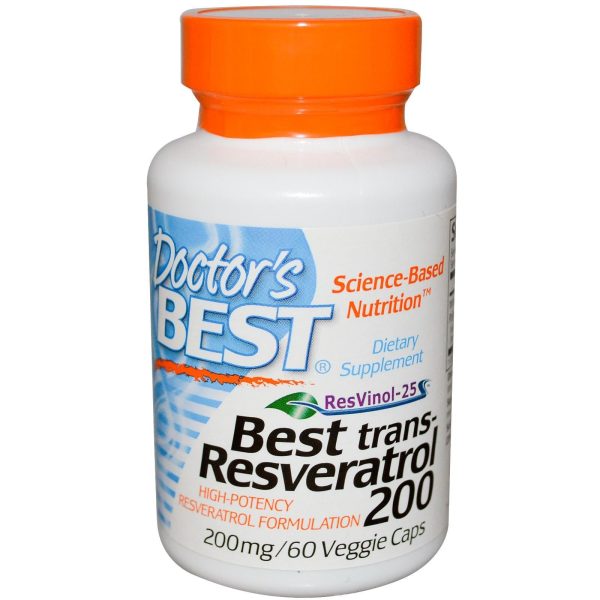 Doctor s Best Trans Resveratrol 200 200mg 60 Veggie Caps Online now