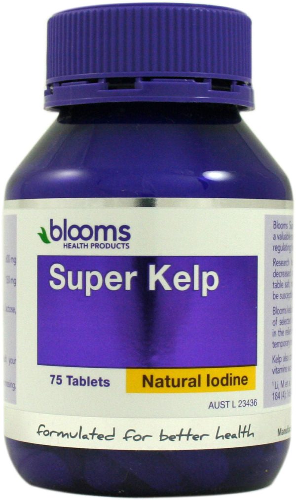 Blooms Health Products, Super Kelp, 75 Capsules - Supplement Fashion