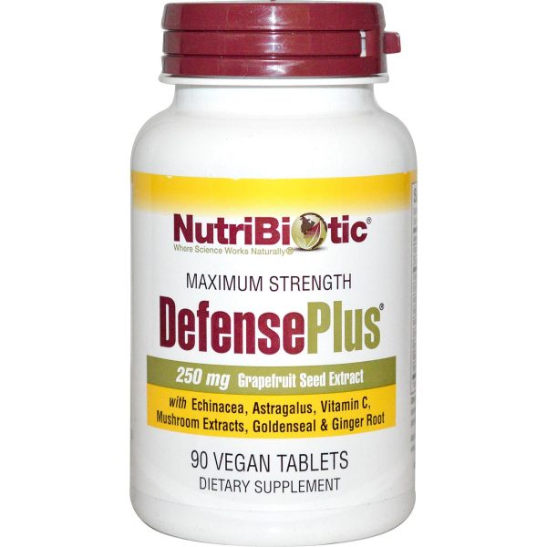 Nutribiotic DefensePlus 250mg Grapefruit Seed Extract 90 Vegan Tablets on Sale