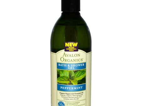 Avalon Organics, Bath & Shower Gel, Peppermint (355ml) Online