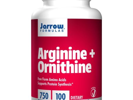 Jarrow Formulas, Arginine + Ornithine 750mg, 100 Tablets on Sale