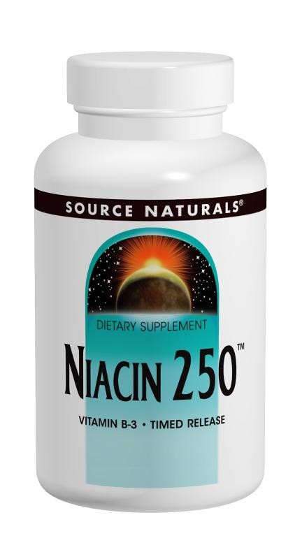 Source Naturals, Niacin 250, Time Released, 250 Tablets Discount