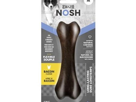 Zeus NOSH FLEXIBLE Chew Bone Toy Bacon Flavor 2 Sizes Online Hot Sale