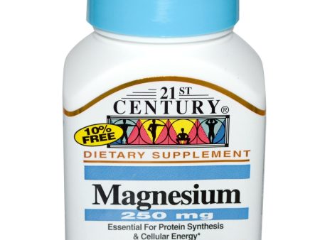 21st Century Healthcare Magnesium 250mg 110 Tablets For Cheap