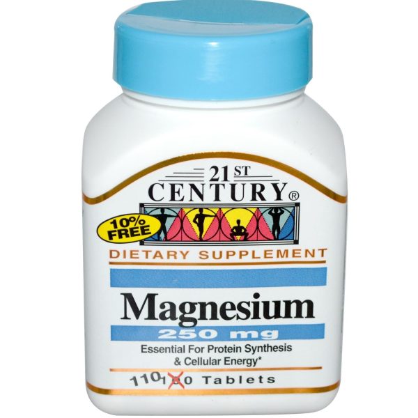 21st Century Healthcare Magnesium 250mg 110 Tablets For Cheap