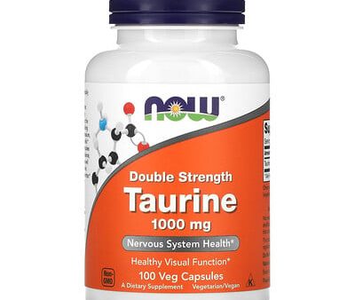 Now Foods Taurine Double Strength 1000mg 100 Capsules Online Hot Sale