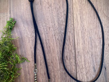 Black Suede Rattle Snake Bolo Discount