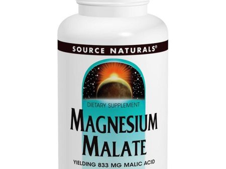 Source Naturals Magnesium Malate 180 Tablets - Dietary Supplement Online now