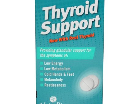 NatraBio Thyroid Support 60 Tablets - Natural Supplement For Discount