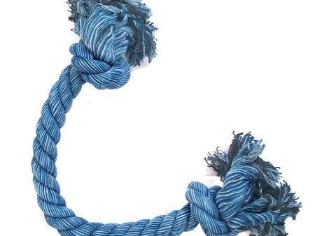 Nuts for Knots King Size Dog Tug Rope Toy Blue 2 Sizes on Sale