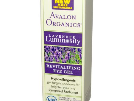 Avalon Organics Revitalising Eye Gel Lavender Luminosity 28 grams Discount