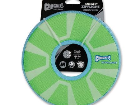 Chuckit Max Glow Zipflight Fetch Frisbee Medium Sale