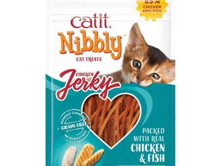 Catit Nibbly Chicken & Fish Jerky Treats 30g Discount