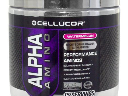 Cellucor, Alpha Amino, Sports Drink Powder, Watermelon, 183 g Online