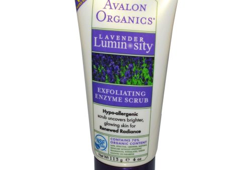 Avalon Organics, Exfoliating Enzyme Scrub Lavender, Luminosity (113g) Cheap