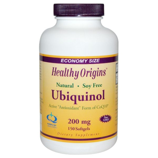 Healthy Origins Ubiquinol (Kaneka QH) Soy Free Non-GMO 200mg 150 Softgels Supply