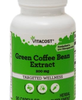 Vitacost Green Coffee Bean Extract -- 200 mg - 90 Capsules Supply