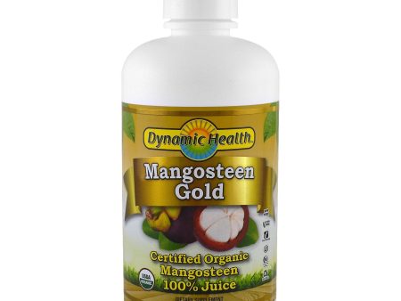 Dynamic Health Laboratories Certified Organic Mangosteen Gold 100% Juice 32 fl oz (946ml) Online now