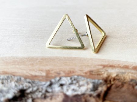 Brass Triangle Studs Supply