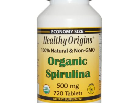 Healthy Origins Spirulina Organic 500mg 720 Tablets on Sale