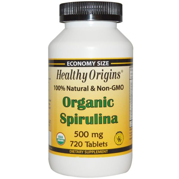 Healthy Origins Spirulina Organic 500mg 720 Tablets on Sale