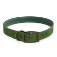 Ancol Timberwolf Leather Collars Green 8 Sizes Online Hot Sale